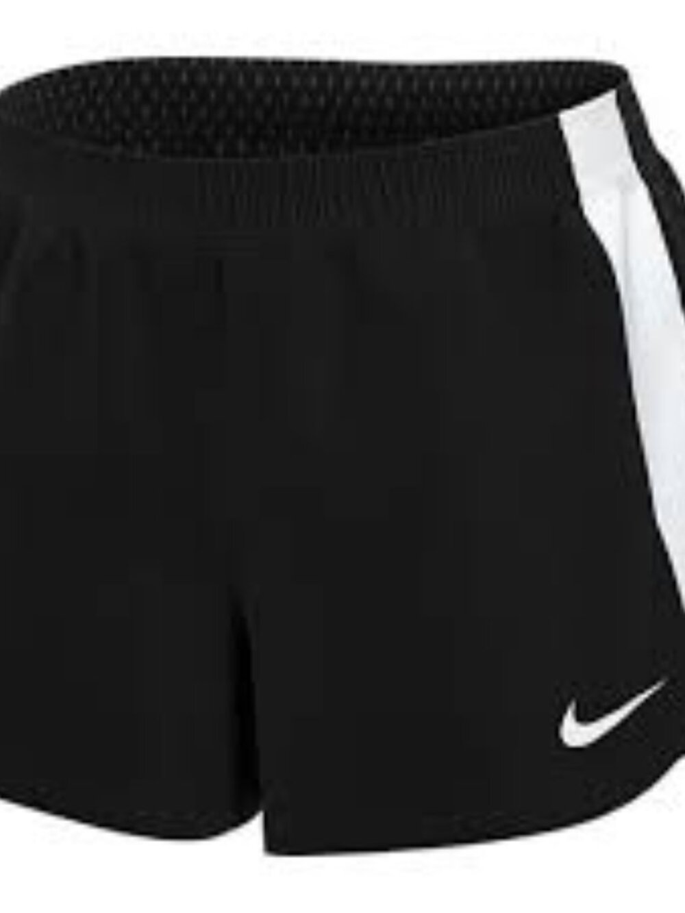 Nike Women's Black White Venom III Elastic Waist Breath Athletic Shorts Size M